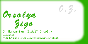 orsolya zigo business card